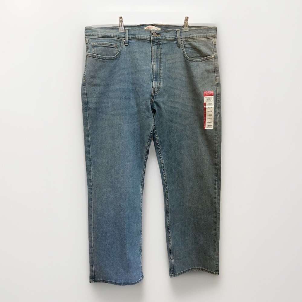 Signature by Levi Strauss‎ & Co Men's Relaxed Fit Jeans 40x30 Medium Wash NWT